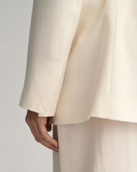 Regular Fit Fluid blazer met ceintuur