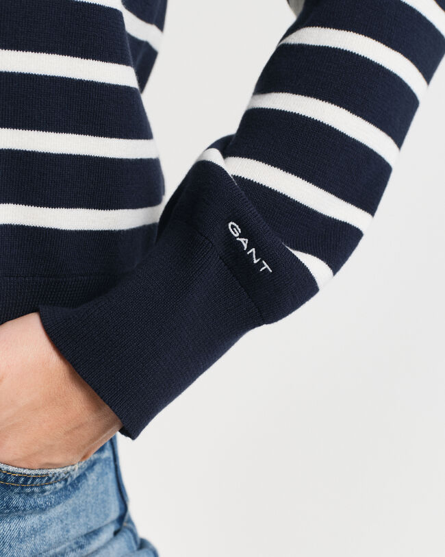 Katoenen vest met strepen