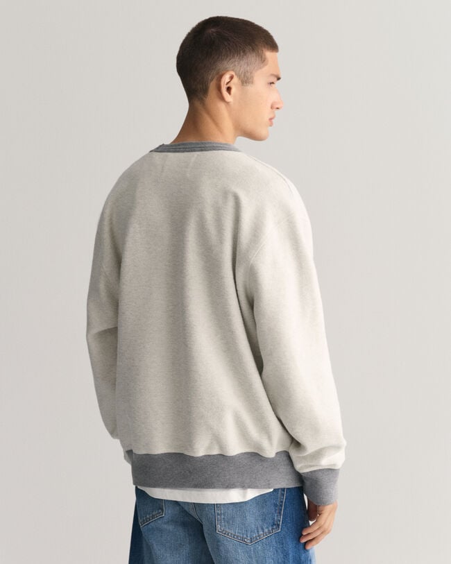 Reversed sweatshirt met ronde hals