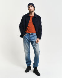 Trui met ronde hals van extra fijne merinoswol