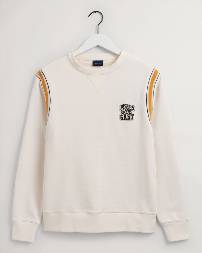 Tiger Badge sweatshirt met ronde hals
