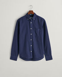 Regular Fit geborsteld Oxford-overhemd