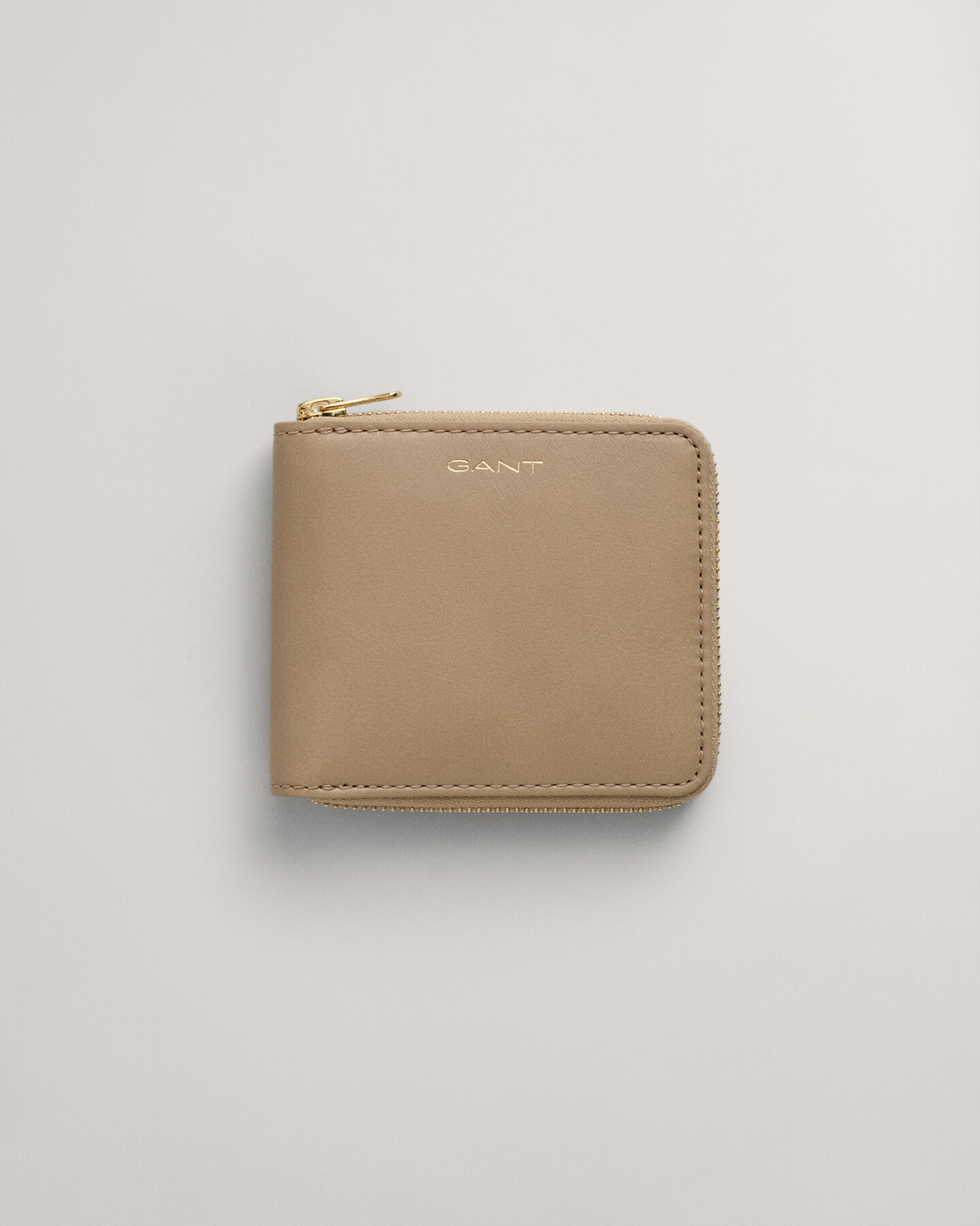 Leren portemonnee met rits