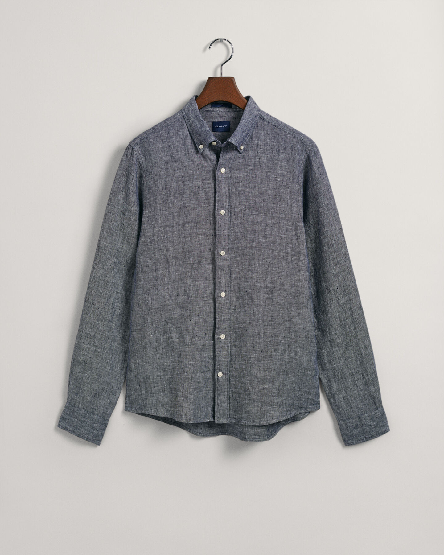 Slim Fit linnen overhemd