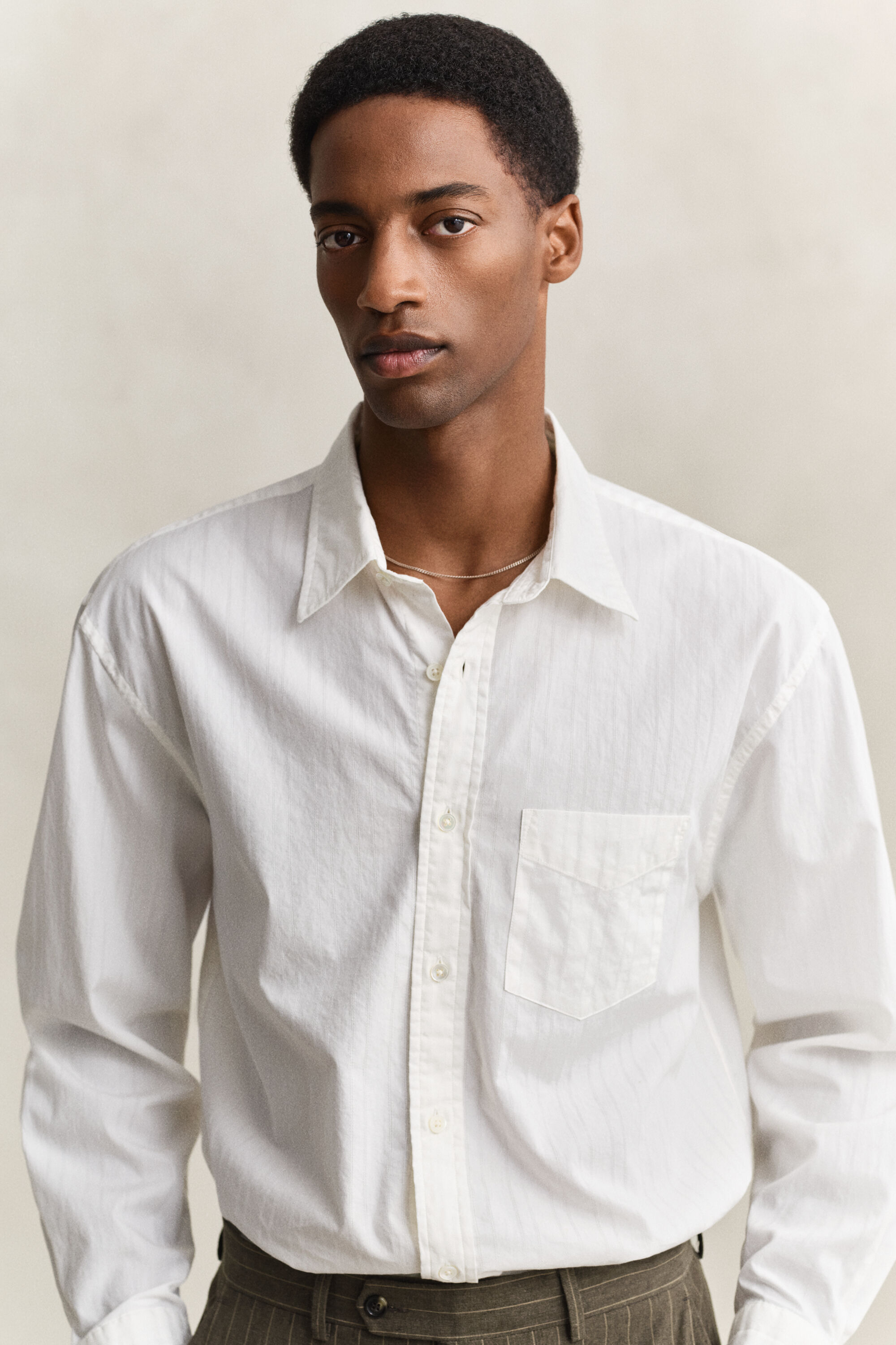 Relaxed Fit Dobby Striped overoverhemd