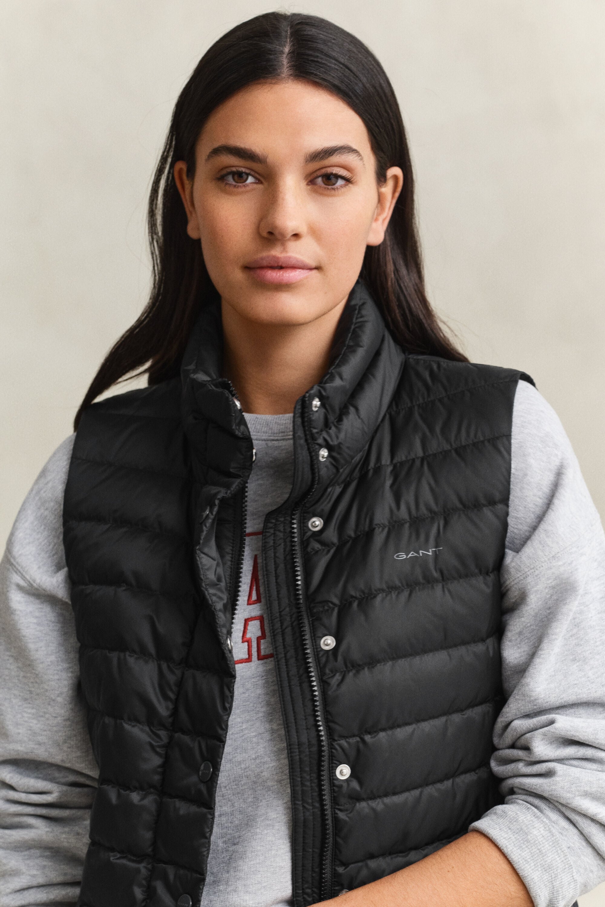 Lichte donsbodywarmer