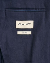 Kostuumblazer van katoen en linnen