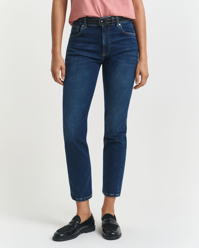 Slim Fit cropped jeans