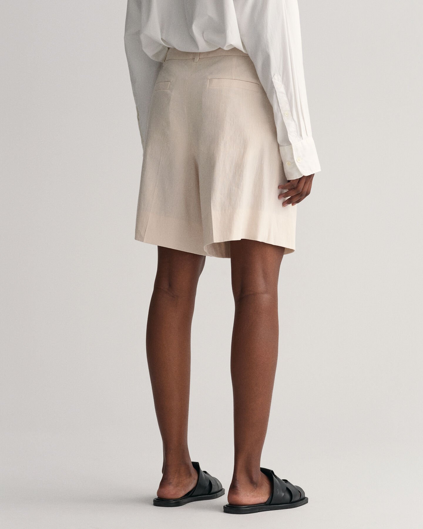 Short van stretchlinnen