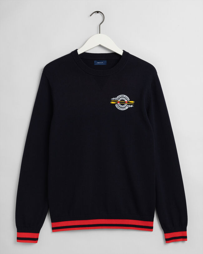 Rough Weather Crest sweater met ronde hals