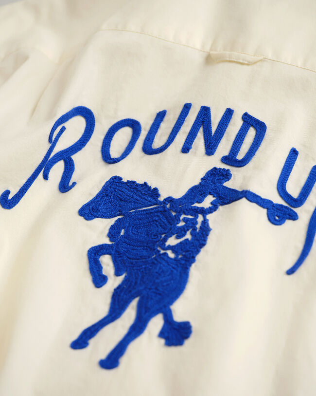 Wrangler x GANT Relaxed Fit Oxford-overhemd met borduurwerk