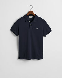 Slim Fit Shield piqué poloshirt