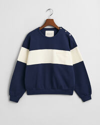 Sweatshirt met ronde hals en kleurblokken