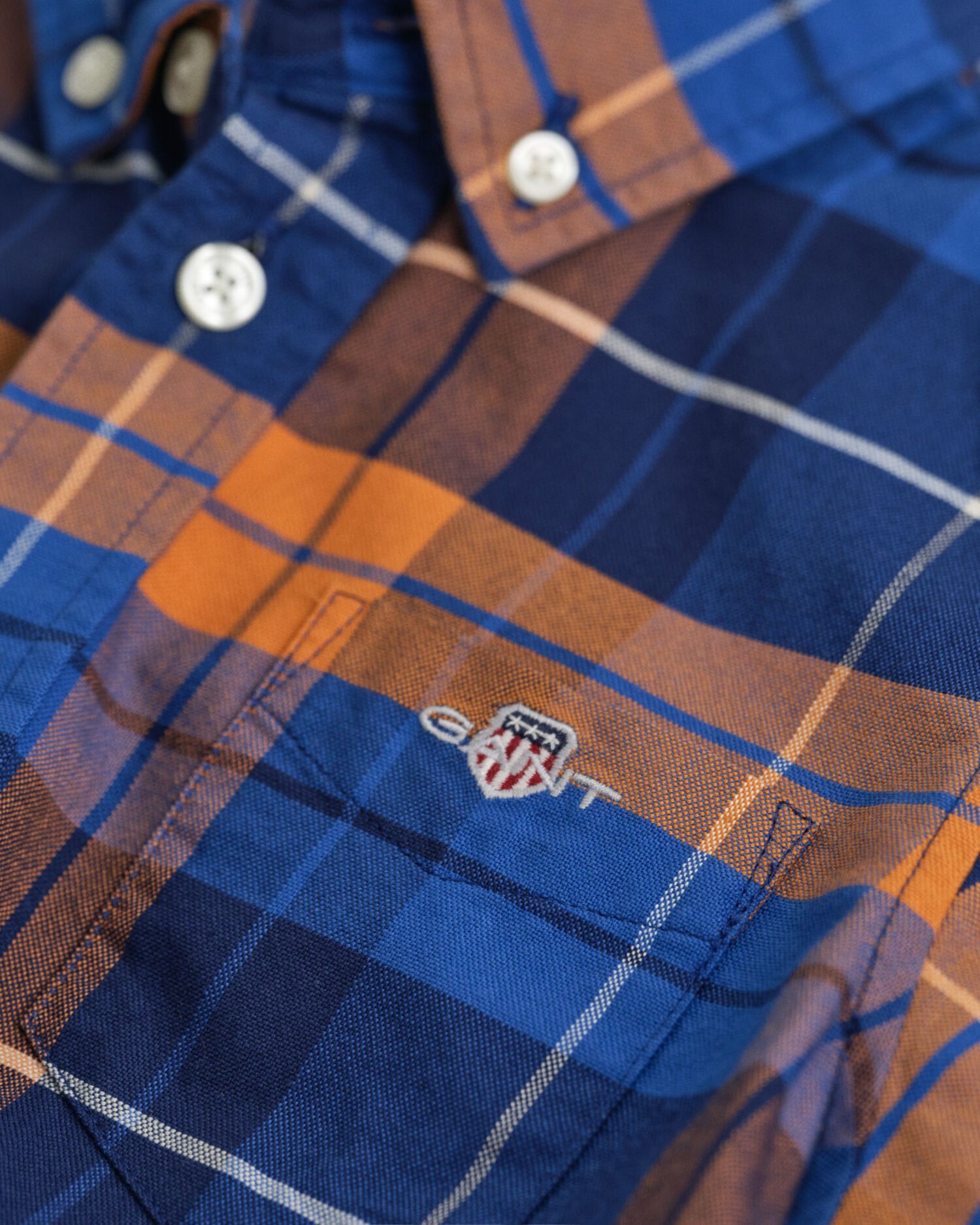 Kids Shield geruit Oxford-overhemd