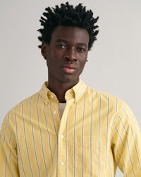 Regular Fit poplin overhemd met strepen