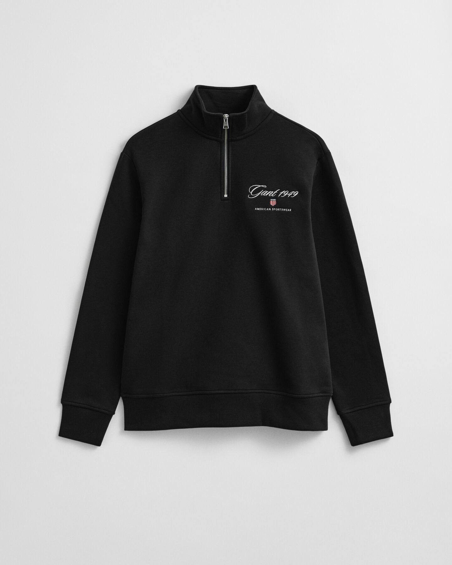 Graphic sweatshirt met korte rits