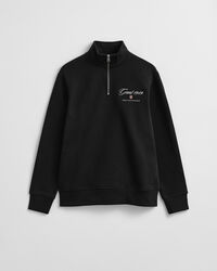 Graphic sweatshirt met korte rits