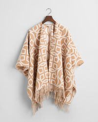 G Patterned wollen poncho