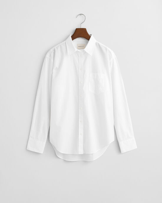 Relaxed Fit Classic overhemd van poplin