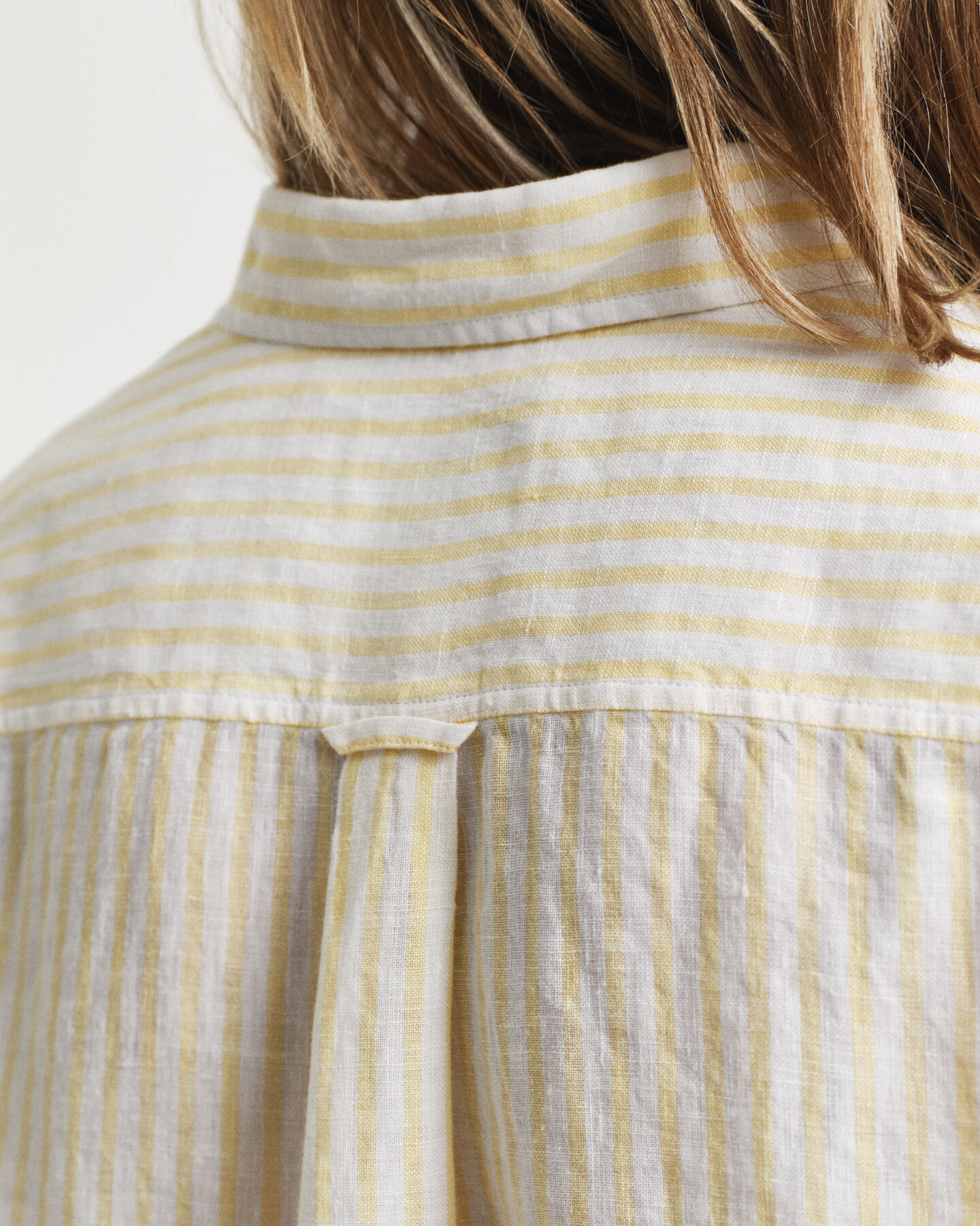 Regular Fit gestreept linnen overhemd