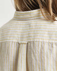 Regular Fit gestreept linnen overhemd