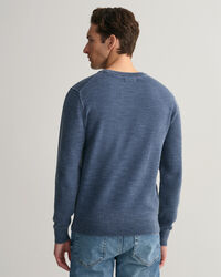 Sunfaded sweater met ronde hals