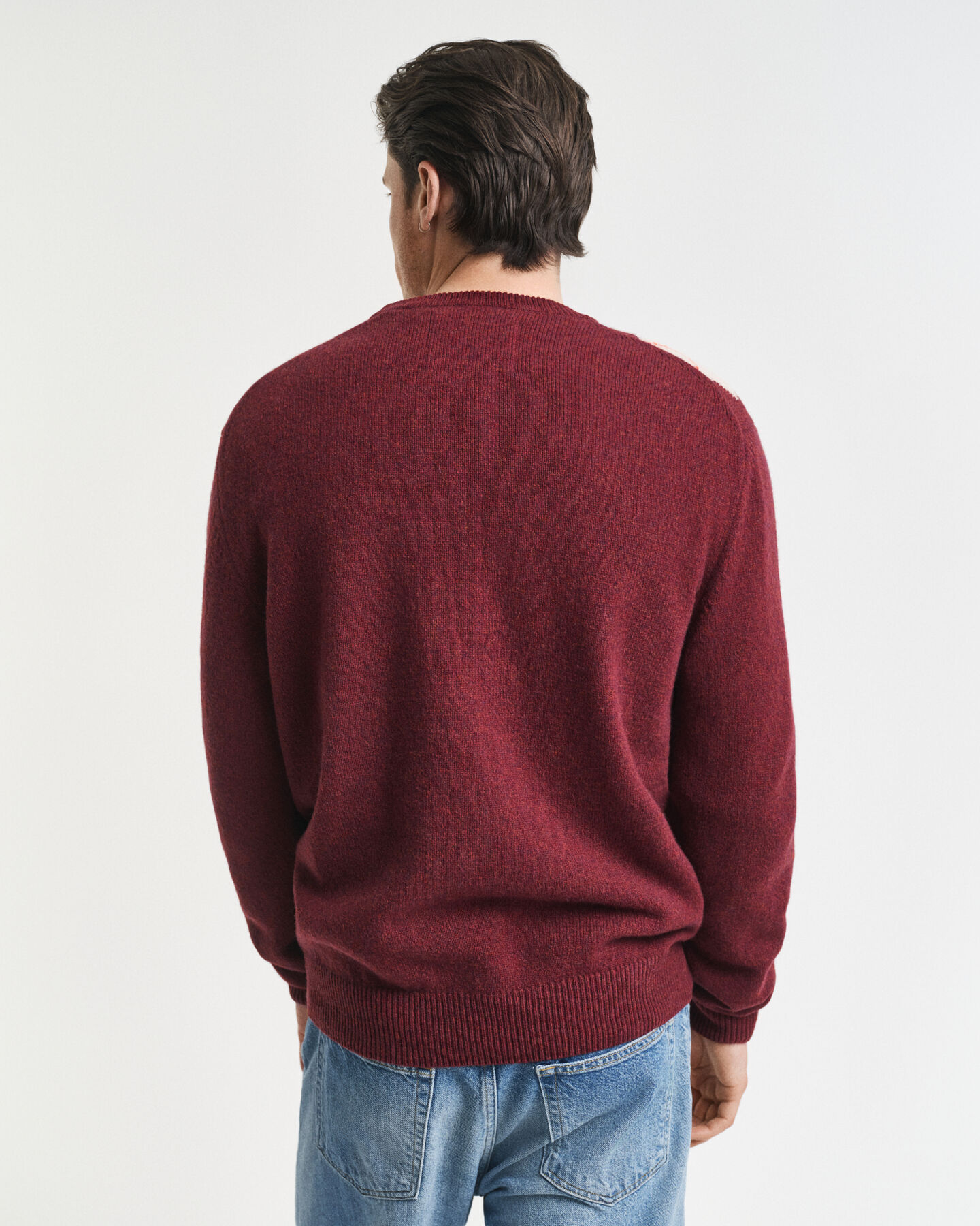 Argyle trui met ronde hals