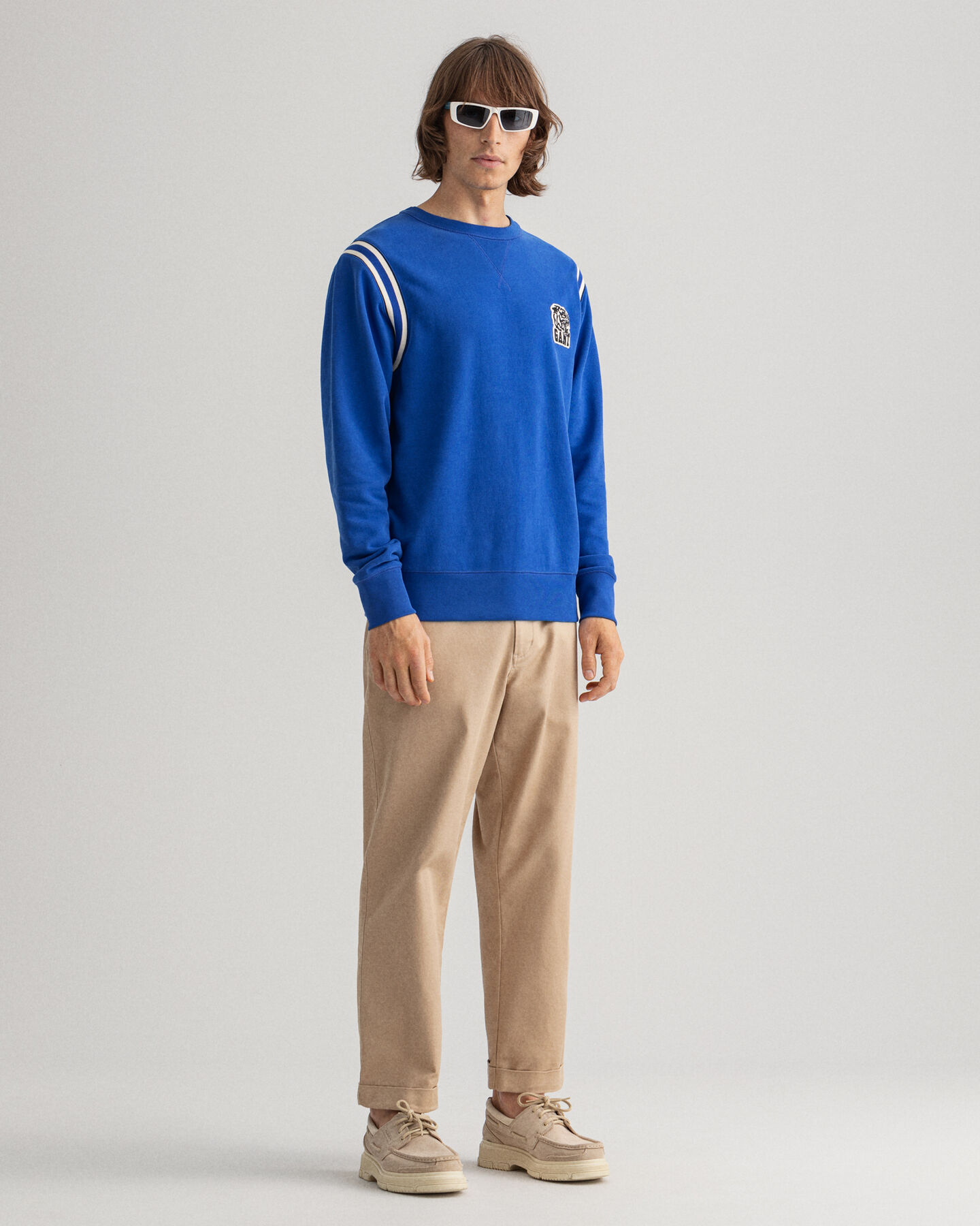 Tiger Badge sweatshirt met ronde hals