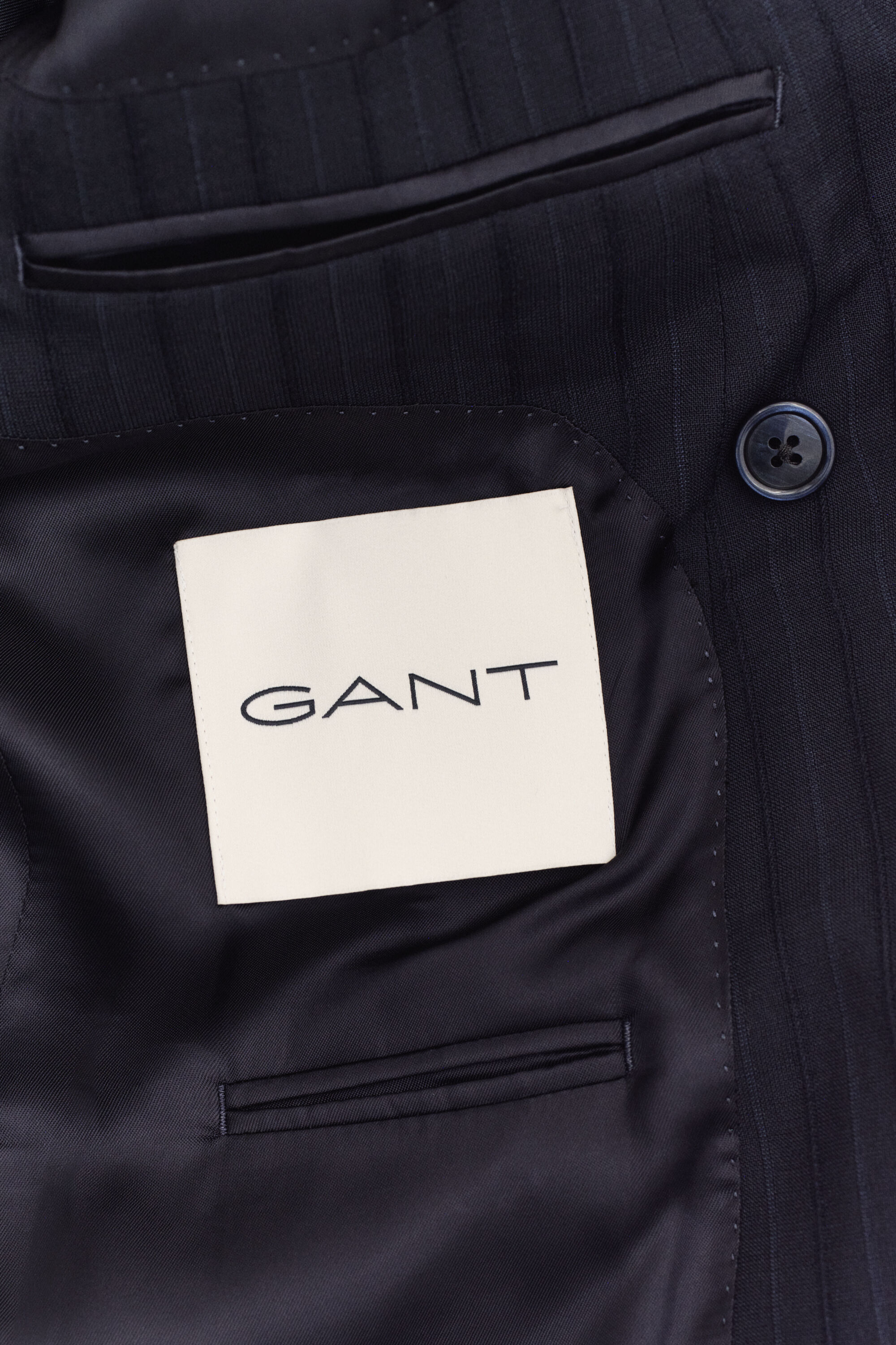 Kostuumjasje met ton sur ton krijtstreep