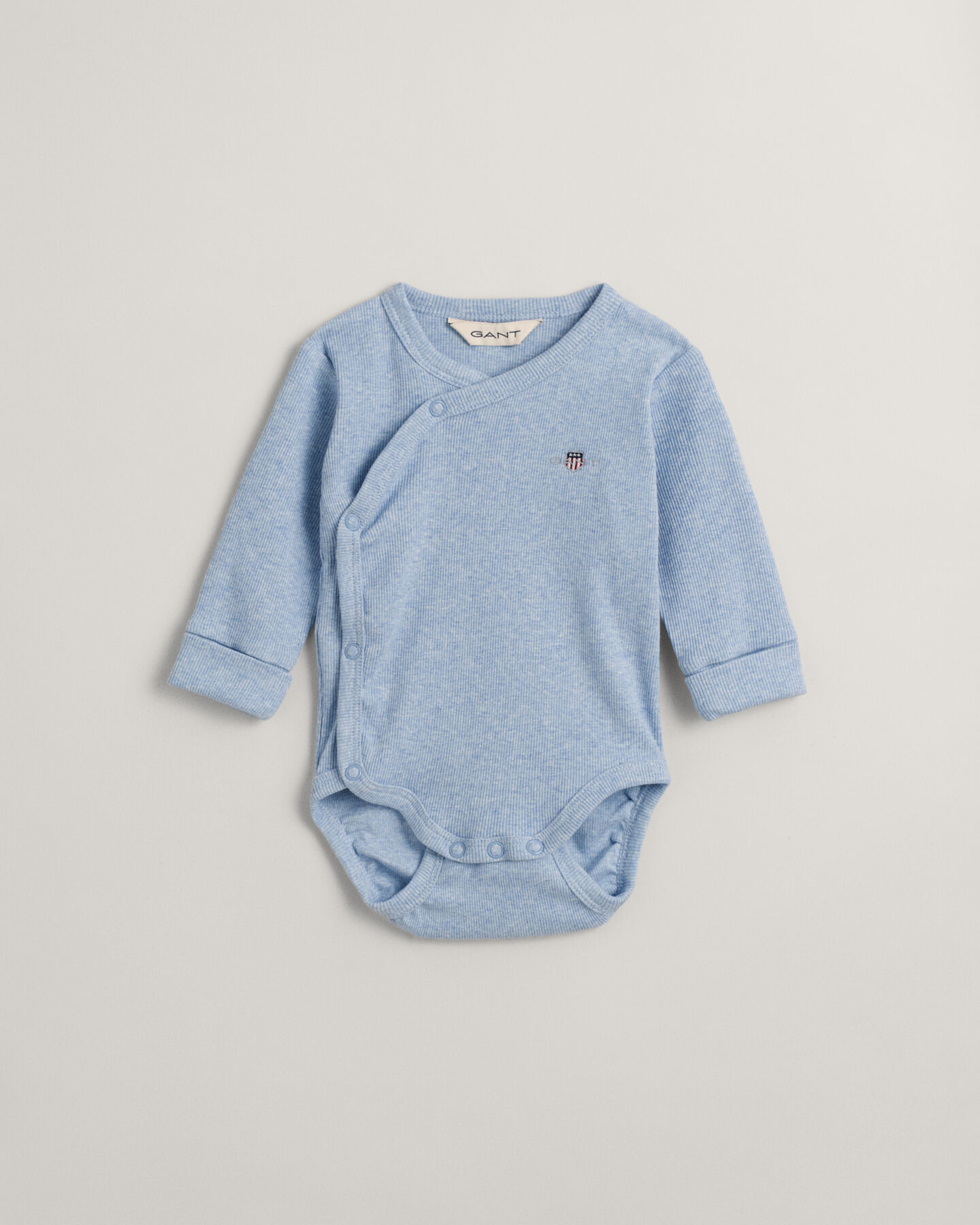 Baby Shield geribde overslagromper