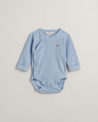 Baby Shield geribde overslagromper