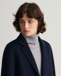 Met de hand gestikte rechte blazer