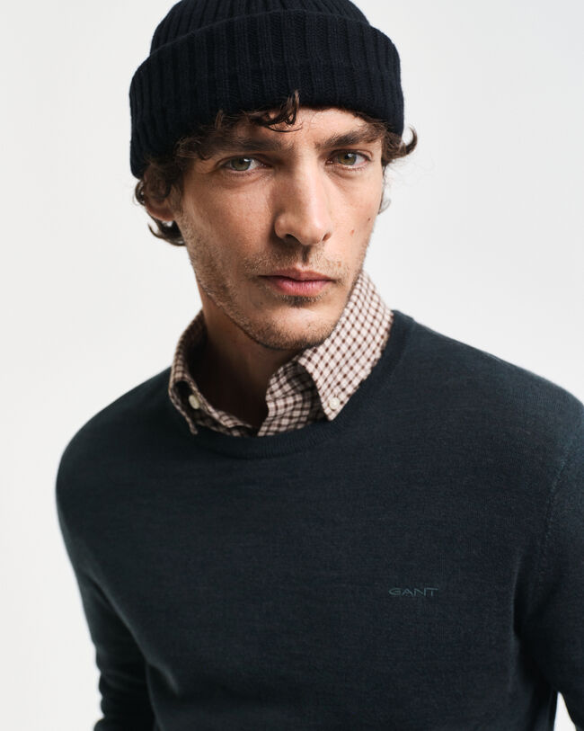 Trui met ronde hals van extra fijne merinoswol