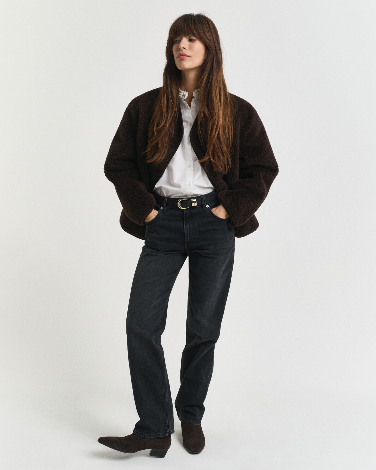 Stretchjeans met rechte pijpen