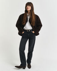 Stretchjeans met rechte pijpen