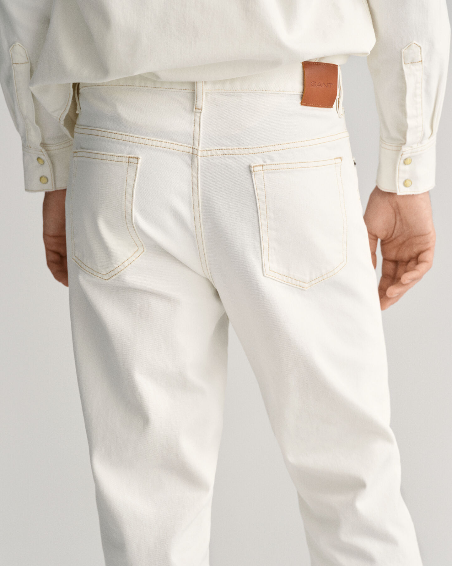 Loose Fit jeans in wit