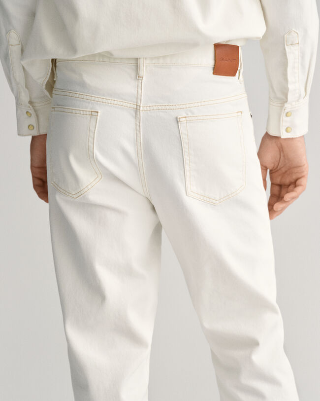 Loose Fit jeans in wit