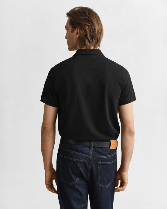 Regular Fit Shield piqué poloshirt