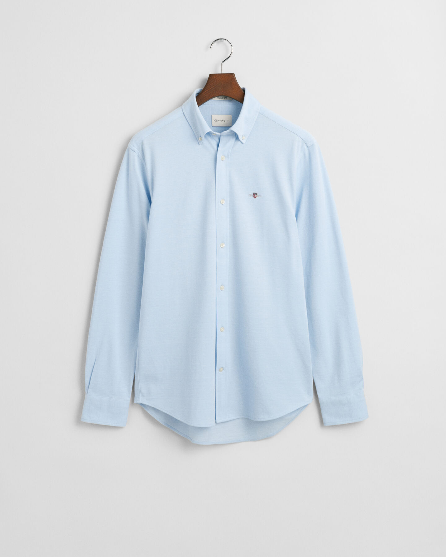 Regular Fit piqué overhemd van jersey