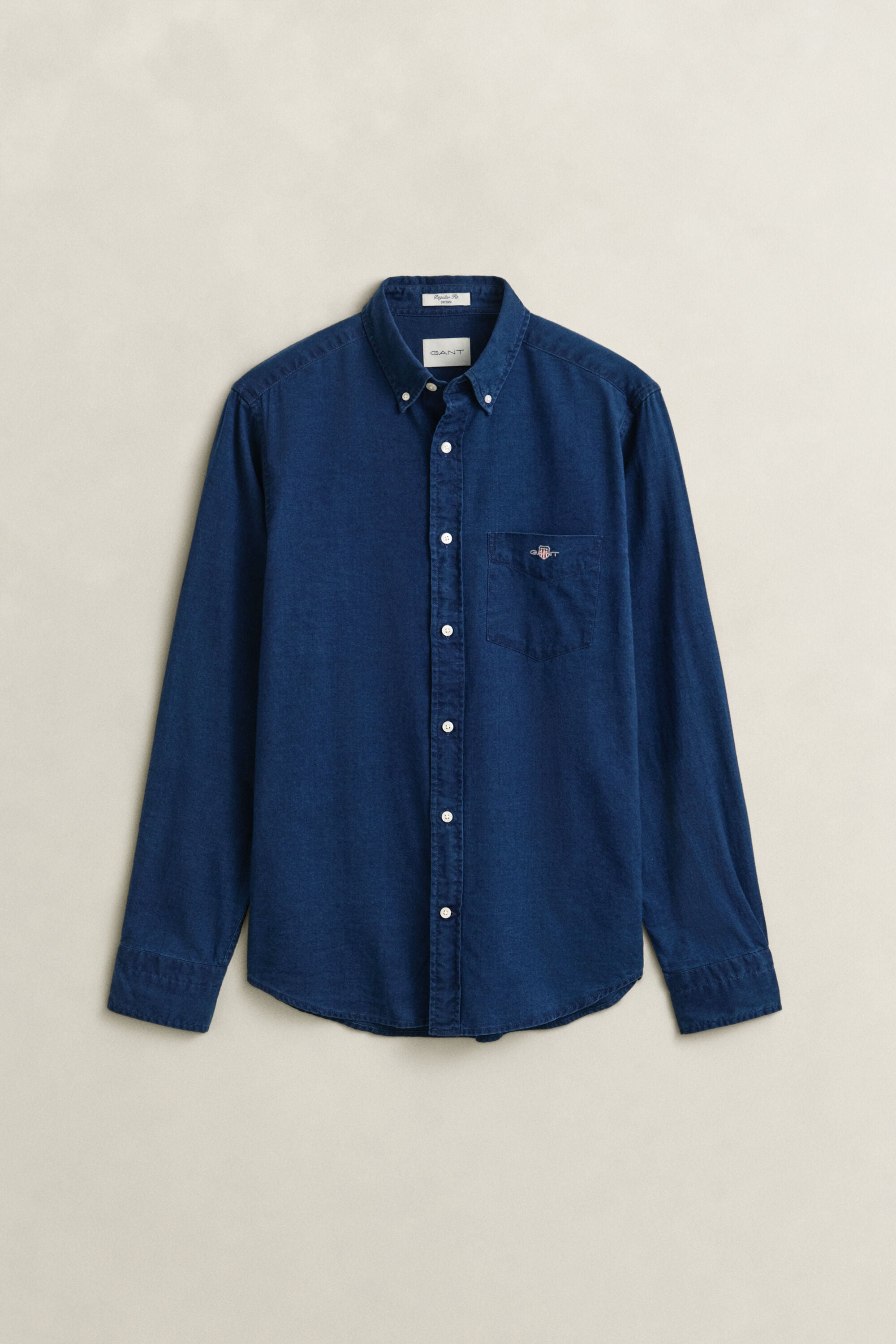 Indigo Oxford-overhemd