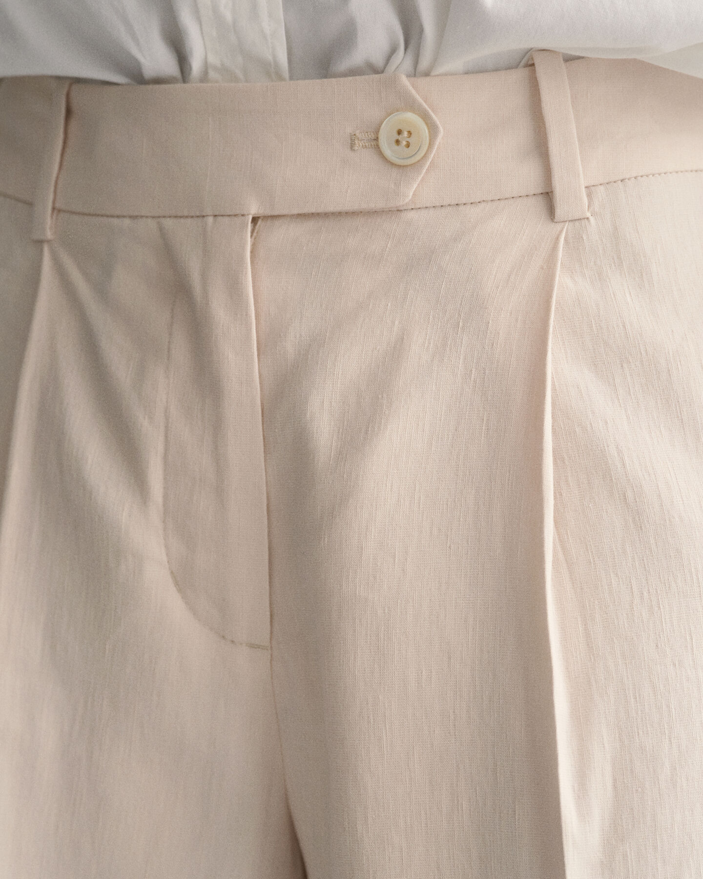 Short van stretchlinnen