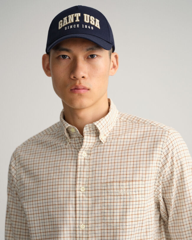 Regular Fit Window Check overhemd van keperstof