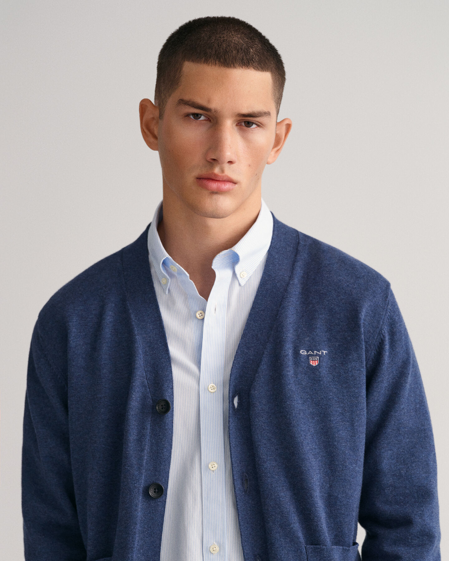 Classic katoenen vest met V-hals