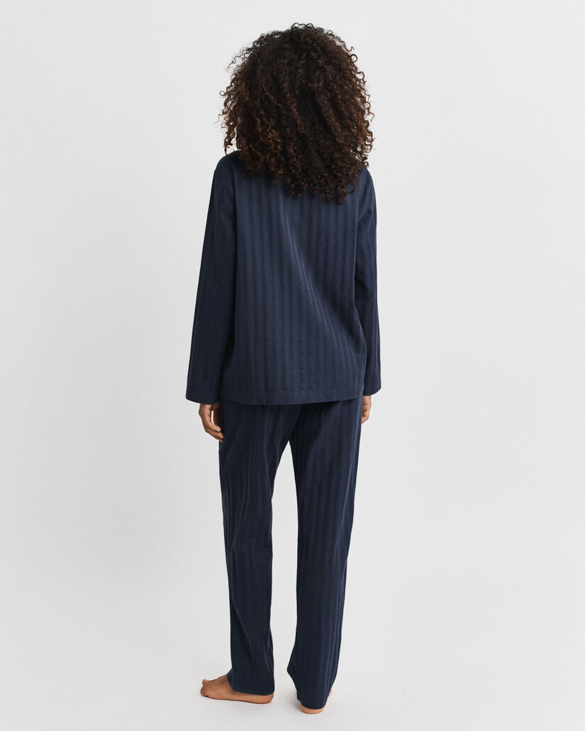 Cadeauset met satijnen pyjama met streepje