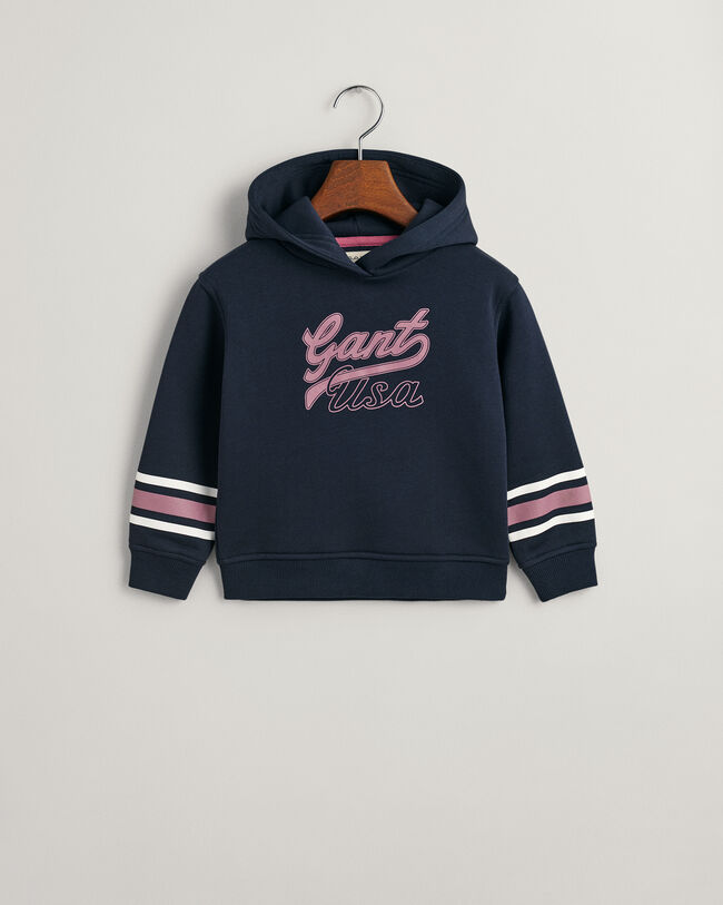 Girls GANT USA cropped hoodie
