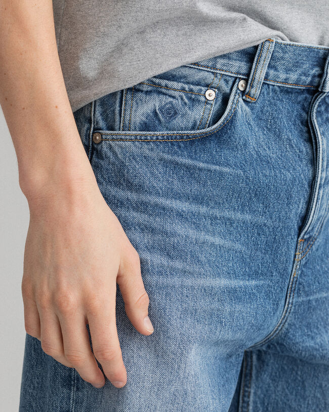 Loose Fit jeans met rechte pijpen