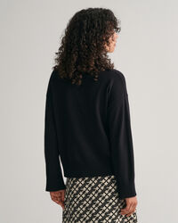 Sweater met opstaande kraag van buitengewoon zachte lamswol