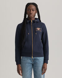 Archive Shield hoodie met ritssluiting