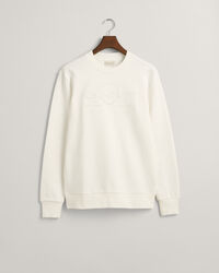 Tonal Shield sweatshirt met ronde hals