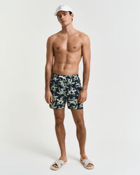 Zwemshort met Tropical Leaves-print